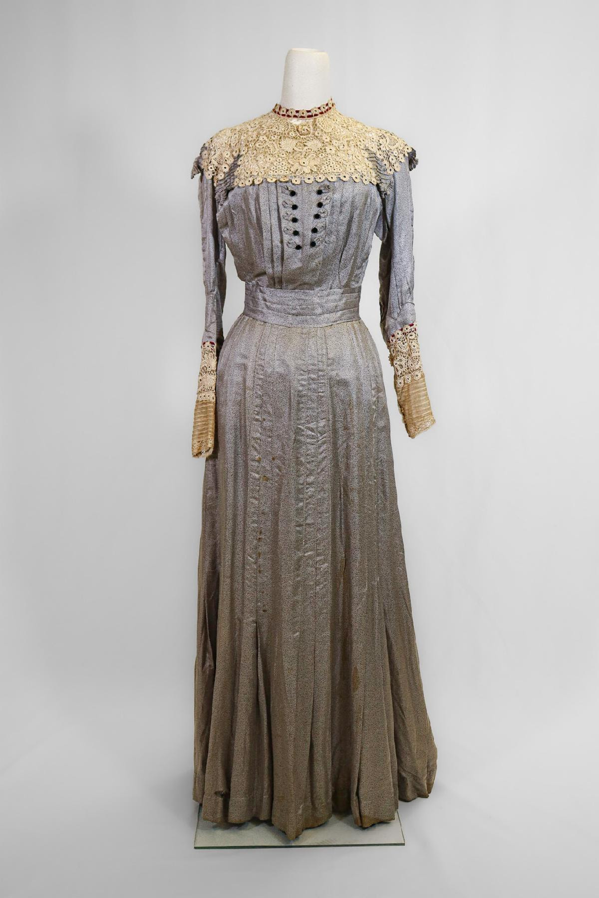 Clothing and Textiles: Blush Pink Evening Gown C. Early 1900s