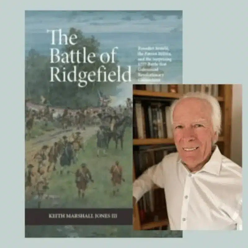 Keith Jones and the cover of The Battle of Ridgefield